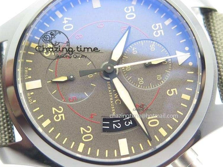 MIROTIME 0401 Pilot Top Gun Miramar IWC388002 ZF 1:1 Best Edition Ceramic Case On Nylon Strap A Practical 7345